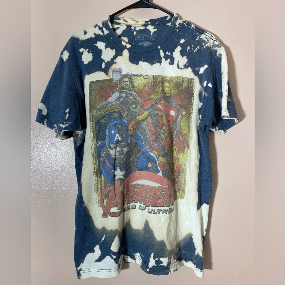 Marvel Avengers Tie-Dye Graphic Short-Sleeve—Medium